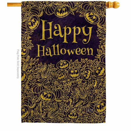 PATIO TRASERO 28 x 40 in. Mystical Halloween House Flag with Fall Double-Sided Vertical Flags  Banner Garden PA3910400